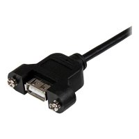 StarTech.com 60cm USB A Blendenmontage Kabel Bu/St - USB Verlängerungskabel - Einbaubuchsen Kabel Verlängerung - USB-Verlängerungskabel - USB (W)