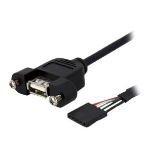 StarTech.com 3 ft Panel Mount USB A to Motherboard Header...