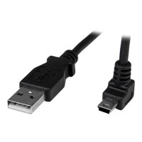 StarTech.com 1m USB auf Mini USB Anschlusskabel 90° gewinkelt - USB A zu Mini B Kabel - 1 x USB A (St)