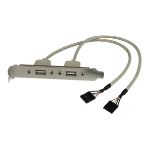 StarTech.com 2-Port USB A Slotblech-Adapter (Buchse)