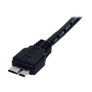 StarTech.com 0.5m (1.5ft) Black SuperSpeed USB 3.0 Cable A to Micro B