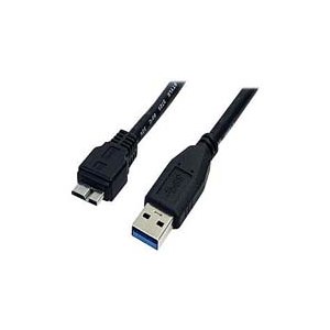 StarTech.com 0.5m (1.5ft) Black SuperSpeed USB 3.0 Cable A to Micro B