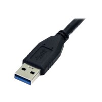 StarTech.com 0.5m (1.5ft) Black SuperSpeed USB 3.0 Cable A to Micro B