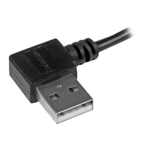 StarTech.com Micro USB Kabel mit rechts gewinkelten Anschlüssen - Stecker/Stecker - 1m - USB A zu Micro B Anschlusskabel - USB-Kabel - Micro-USB Typ B (M)