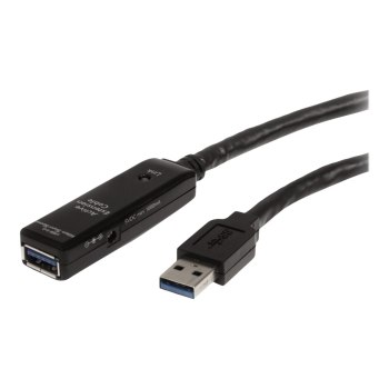 StarTech.com 5 m aktives USB 3.0 Verlängerungskabel - Stecker/Buchse - USB 3.0 SuperSpeed Kabel Verlängerung - USB-Verlängerungskabel - USB Typ A (M)