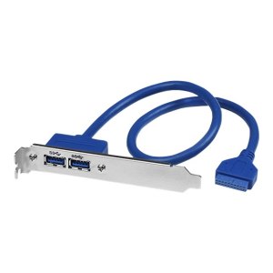 StarTech.com 2 Port USB 3.0 A Buchse Slotblech - USB 3 Pin Header Slotblech Konsole - USB-Konsole - USB Typ A (W)