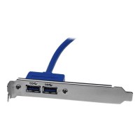 StarTech.com 2 Port USB 3.0 A Buchse Slotblech - USB 3 Pin Header Slotblech Konsole - USB-Konsole - USB Typ A (W)