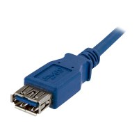 StarTech.com 1 m SuperSpeed USB 3.0 Verlängerungskabel - USB 3 Typ-A Kabel Verlängerung - Stecker/ Buchse - Blau - USB-Verlängerungskabel - USB Typ A (M)