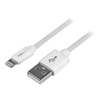 StarTech.com 2m (6ft) Long White Apple 8-pin Lightning Connector to USB Cable for iPhone / iPod / iPad