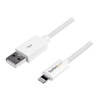 StarTech.com 3m (10ft) Long White Apple® 8-pin Lightning Connector to USB Cable for iPhone / iPod / iPad