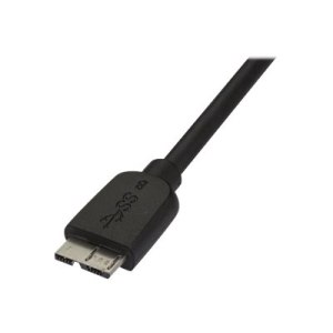 StarTech.com 50cm schlankes SuperSpeed USB 3.0 A auf Micro B Kabel - St/St - USB 3.0 Anschlusskabel - Schwarz - USB-Kabel - Micro-USB Type B (M)