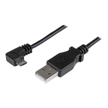 StarTech.com Cavo di ricarica e sincronizzazione micro USB da 1 m - USB-A a Micro B ad angolo destro - M/M - 0,25mm² - 1 m - USB A - Micro-USB B - USB 2.0 - 480 Mbit/s - Nero