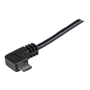 StarTech.com Micro USB Lade/Sync-Kabel - St/St - Micro USB rechtsgewinkelt - 1m - USB auf Micro USB Ladekabel - USB-Kabel - Micro-USB Typ B (M)