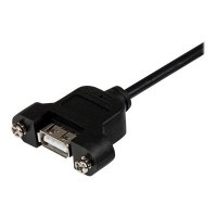 StarTech.com 90cm USB A Blendenmontage Kabel Bu/St - USB Verlängerungskabel - Einbaubuchsen Kabel Verlängerung - USB-Verlängerungskabel - USB (W)