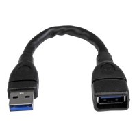 StarTech.com 6in Short USB 3.0 Extension Adapter Cable (USB-A Male to USB-A Female)