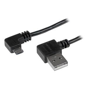 StarTech.com 2m 6 ft Micro-USB Cable with Right-Angled...