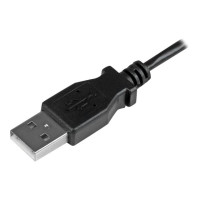 StarTech.com Micro USB Lade/Sync-Kabel - St/St - Micro USB linksgewinkelt - 1m - USB auf Micro USB Ladekabel - USB-Kabel - Micro-USB Typ B (M)