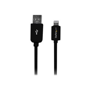 StarTech.com 1m (3ft) Black Apple 8-pin Lightning...