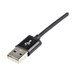 StarTech.com Cavo connettore lightning a 8 pin Apple nero a USB da 1m per iPhone / iPod / iPad - 1 m - Lightning - USB A - Maschio - Maschio - Nero