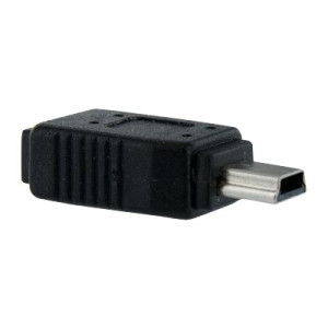 StarTech.com Micro USB auf Mini USB 2.0 Adapter - Bu/St - Schwarz - USB-Adapter - Micro-USB Typ B (W)