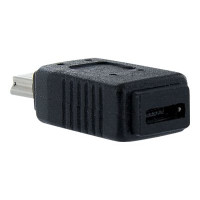 StarTech.com Micro USB auf Mini USB 2.0 Adapter - Bu/St - Schwarz - USB-Adapter - Micro-USB Typ B (W)