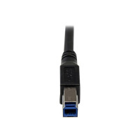 StarTech.com Cavo USB 3.0 SuperSpeed da 1 m nero - Angolare destro A a B - M/M - 1 m - USB A - Micro-USB B - USB 3.2 Gen 1 (3.1 Gen 1) - Maschio/Maschio - Nero