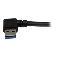 StarTech.com Cavo USB 3.0 SuperSpeed da 1 m nero - Angolare destro A a B - M/M - 1 m - USB A - Micro-USB B - USB 3.2 Gen 1 (3.1 Gen 1) - Maschio/Maschio - Nero