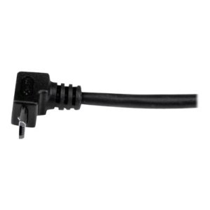 StarTech.com 1m USB 2.0 A auf Micro B Kabel aufwärtsgewinkelt - Schwarz - USB A / Micro B Datenkabel / Anschlusskabel - USB-Kabel - Micro-USB Typ B (M)