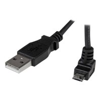 StarTech.com 1m USB 2.0 A auf Micro B Kabel aufwärtsgewinkelt - Schwarz - USB A / Micro B Datenkabel / Anschlusskabel - USB-Kabel - Micro-USB Typ B (M)