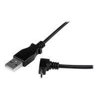 StarTech.com 1m USB 2.0 A auf Micro B Kabel aufwärtsgewinkelt - Schwarz - USB A / Micro B Datenkabel / Anschlusskabel - USB-Kabel - Micro-USB Typ B (M)