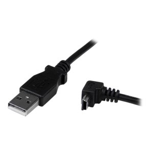 StarTech.com 2m USB auf Mini USB Anschlusskabel abgewinkelt - USB A zu Mini B Kabel - 1 x USB A (St)