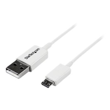 StarTech.com 1m USB 2.0 A auf Micro USB B Kabel - USB A / Micro B Datenkabel / Anschlusskabel - Weiß - USB-Kabel - Micro-USB Typ B (M)