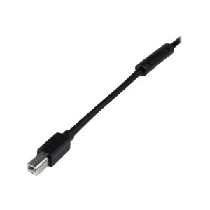 StarTech.com 20m aktives USB 2.0 A auf B Kabel - Stecker/Stecker - USB Druckerkabel 1x USB A / 1x USB B - Schwarz - USB-Kabel - USB Typ B (M)