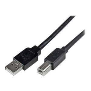 StarTech.com 20m aktives USB 2.0 A auf B Kabel - Stecker/Stecker - USB Druckerkabel 1x USB A / 1x USB B - Schwarz - USB-Kabel - USB Typ B (M)