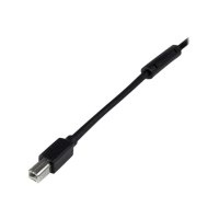 StarTech.com 20m aktives USB 2.0 A auf B Kabel - Stecker/Stecker - USB Druckerkabel 1x USB A / 1x USB B - Schwarz - USB-Kabel - USB Typ B (M)