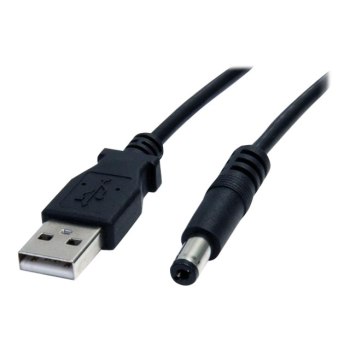 StarTech.com USB 2.0 auf Hohlstecker Typ N Kabel - USB A DC 5V 5,5mm Stecker Stromkabel Stecker 2m - Stromkabel - USB (nur Strom)