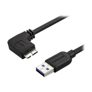 StarTech.com 1m Slim Micro USB 3.0 Kabel linksgewinkelt - USB 3.1 Gen 1 (5 Gbit/s)