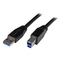 StarTech.com 10m Aktives USB 3.0 USB-A auf USB-B Kabel - USB A zu USB B Anschlusskabel - USB 3.1 Gen 1 (5 Gbit/s)