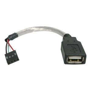 StarTech.com 6in USB 2.0 A to USB 4 Pin to Motherboard...