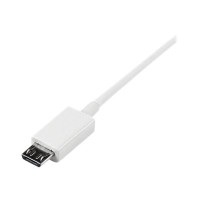 StarTech.com 50cm USB 2.0 A auf Micro USB B Kabel - USB A / Micro B Datenkabel / Anschlusskabel - Weiß - USB-Kabel - Micro-USB Typ B (M)