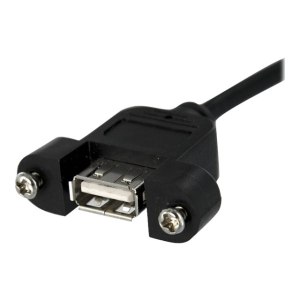 StarTech.com 30cm USB A auf A Blendenmontage Kabel - Bu/St - USB-Verlängerungskabel - USB (M)