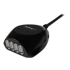 StarTech.com 15m USB 2.0 Kabel aktiv mit 4 Port USB Hub