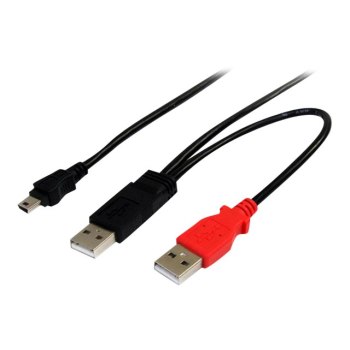 StarTech.com 6 ft USB Y Cable for External Hard Drive