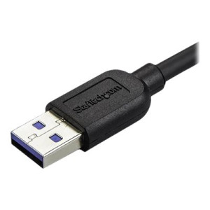 StarTech.com Cavo USB 3.0 Tipo A a Micro B slim - Connettore USB3.0 A a Micro B slim ad angolo sinistro Gen 1 (5 Gbps) - 50cm - 0,5 m - USB A - Micro-USB B - USB 3.2 Gen 1 (3.1 Gen 1) - 5000 Mbit/s - Nero