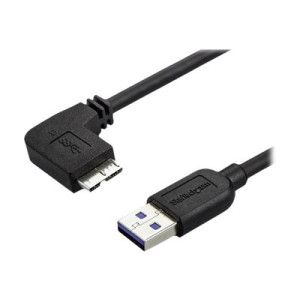 StarTech.com 50cm Slim Micro USB 3.0 Kabel linksgewinkelt - USB 3.1 Gen 1 (5 Gbit/s)