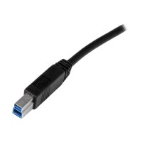 StarTech.com 2m zertifiziertes USB 3.0 SuperSpeed Kabel A auf B - Schwarz - USB 3 Anschlusskabel - Stecker/Stecker - USB-Kabel - USB Type B (M)