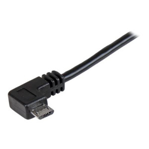 StarTech.com Micro USB Lade/Sync-Kabel - St/St - Micro USB rechts gewinkelt - 2m - USB auf Micro USB Ladekabel - USB-Kabel - Micro-USB Typ B (M)