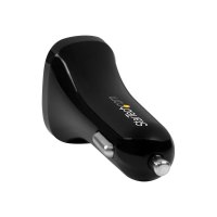 StarTech.com Dual Port USB KFZ Ladegerät - 24W/4.8 - Weiß - 2 Port USB Autoladegerät - Auto-Netzteil - 24 Watt - 4.8 A - 2 Ausgabeanschlussstellen (USB)