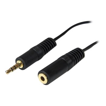 StarTech.com Cavo adattatore Prolunga cuffie mini Jack 3,5mm - Prolunga Cavo audio Casse Maschio/Femmina da 3,6m - 3.5mm - Maschio - 3.5mm - Femmina - 3,7 m - Nero