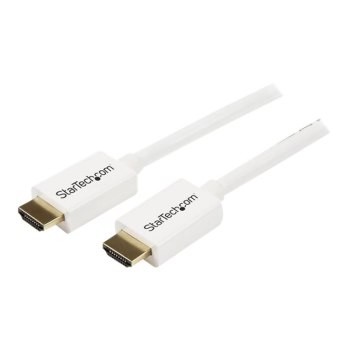 StarTech.com 3m High-Speed-HDMI-Kabel - Ultra HD 4k x 2k HDMI CL3 Kabel zur Installation in Wänden mit vergoldeten Kontakten - Weiß - HDMI-Kabel - HDMI (M)